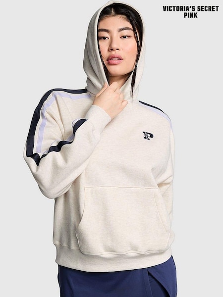 Victoria's Secret PINK Heather Oatmeal Beige Pullover Fleece Hoodie (N97435) | €56