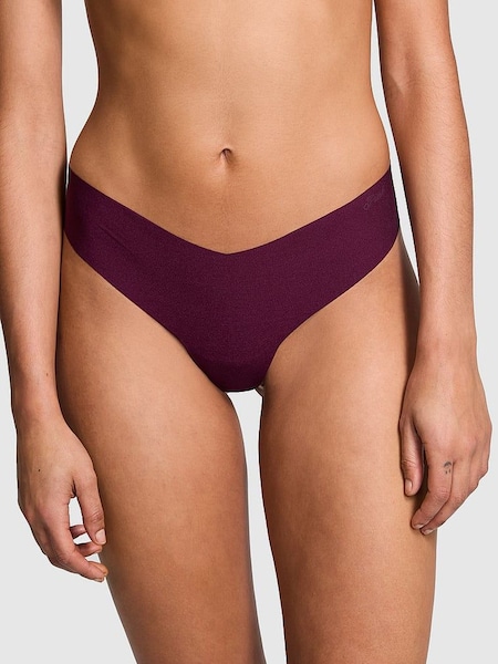 Victoria's Secret PINK Purple Rose Thong No Show Lace Trim Hipster Knickers (N97457) | €4