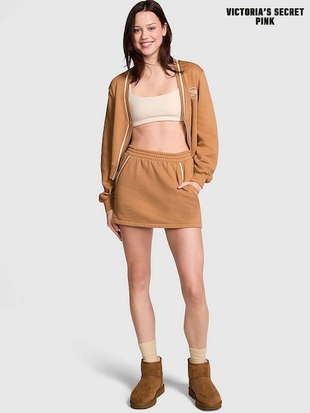 Victoria's Secret PINK Toffee Brown Knitted Fleece Skort (N97469) | €19.50
