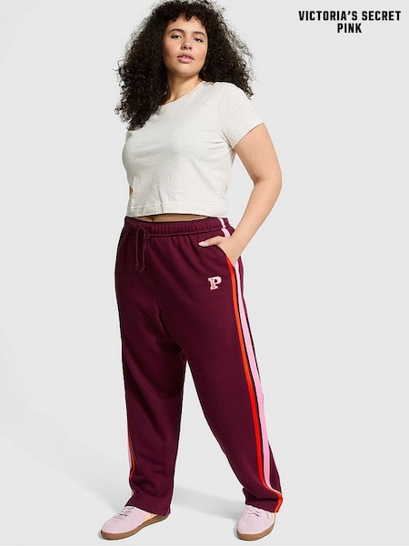 Victoria's Secret PINK Purple Rose Wide Leg Fleece Joggers (N97474) | €52