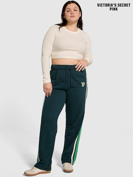 Victoria's Secret PINK Deep Forest Green Wide Leg Fleece Joggers (N97493) | €25