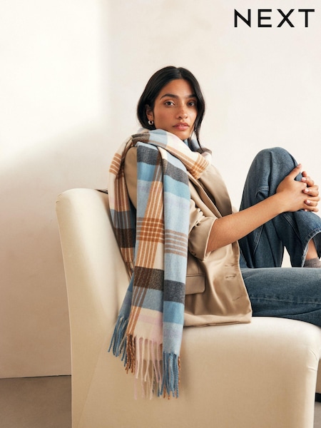 Cuadros azules/camel - Midweight Scarf (N97567) | 22 €