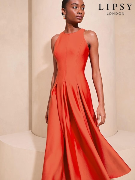 Lipsy Sleeveless Racer Midi Dress (N97708) | €45