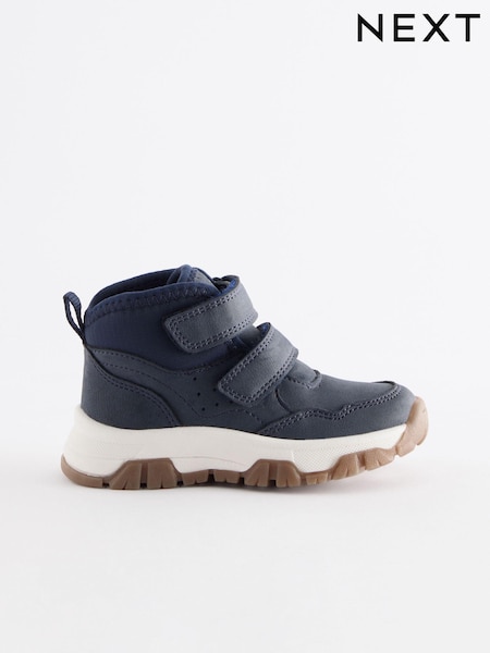 Navy Touch Fastening Warm Lined Hiker Boots (N97781) | €31 - €37