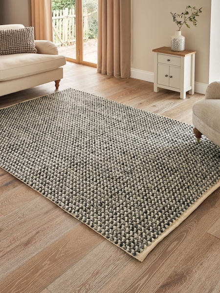 Charcoal Grey Knit Effect Rug (N97855) | €145 - €384