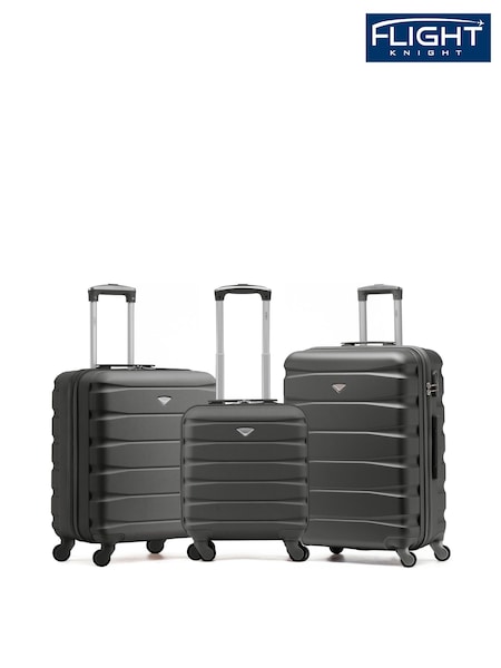 Flight Knight Gold Large Check in Case EasyJet Carry On Suitcases Set Of Two (Underseat & Overhead Bag Sizes) (N97870) | €191