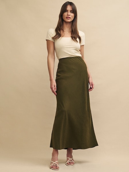 Nobodys Child Green Mila Midaxi Skirt (N97922) | €37