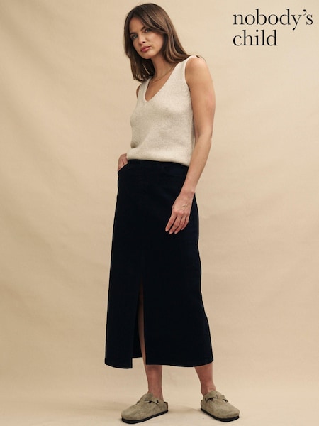 Nobodys Child Black Denim Column Skirt (N97945) | €27