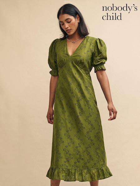Nobodys Child Green Delilah Midaxi Dress (N97974) | €54