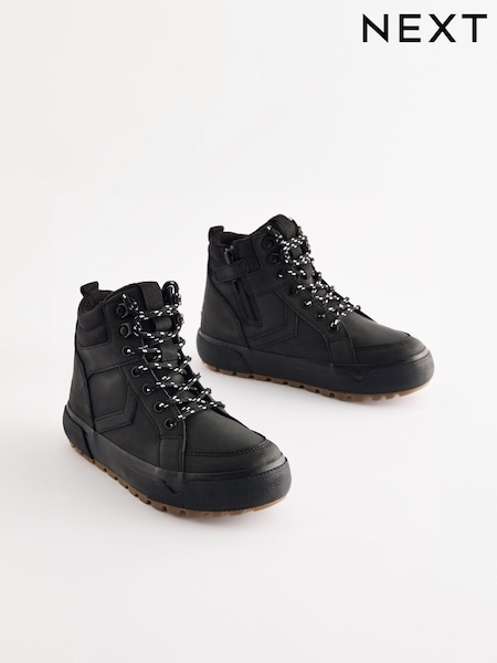 أسود - Cleated High Top Boots (N98082) | ‏13 ر.ع.‏ - ‏15 ر.ع.‏