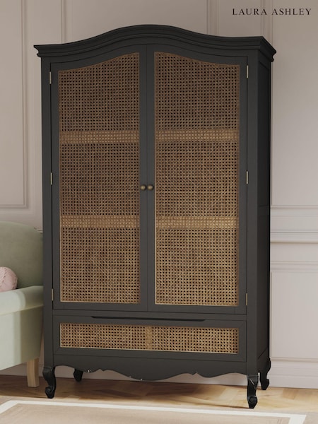 Laura Ashley Black Montpellier Double 1 Drawer Wardrobe (N98176) | €2,299.50