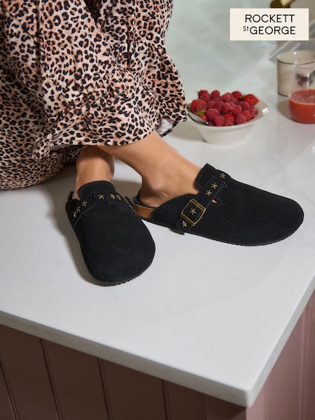 Rockett St George Black Studded Mule Slippers (N98322) | 2,283 UAH