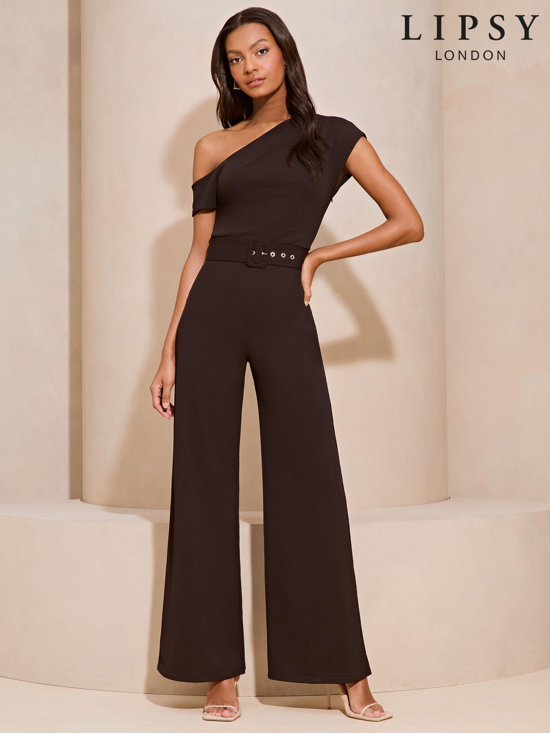 Lipsy one shoulder jumpsuit outlet