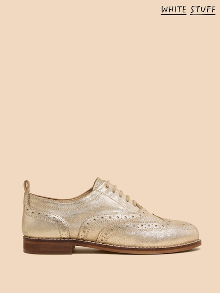 White Stuff Gold Thistle Leather Lace-Up Brogues (N98351) | €41.50