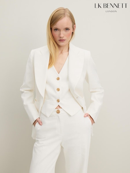 LK Bennett Avery Italian 100% Cotton Jacket (N98719) | 1,500 LEI