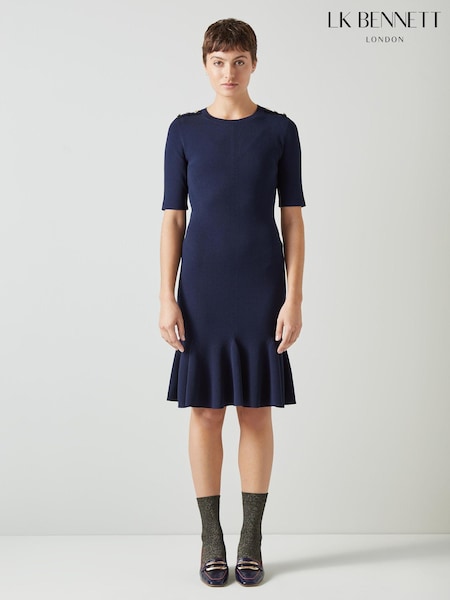 LK Bennett Annmarie Viscose Rich Dress (N98743) | 1,249 LEI