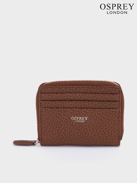 OSPREY LONDON Small The Lyra Leather RFID Zip  Purse (N98804) | SGD 95