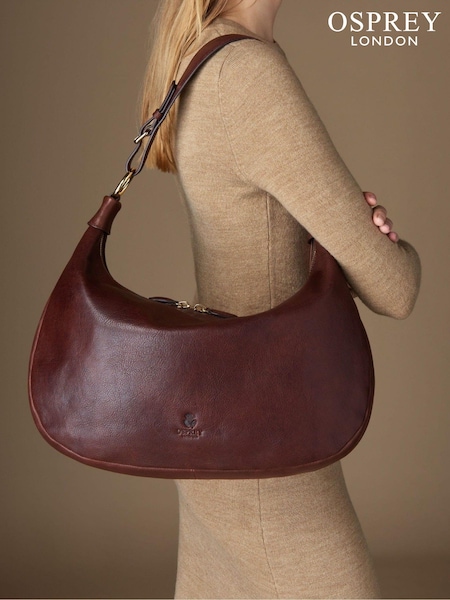 Osprey London The Burleigh Leather Hobo Brown Bag (N98805) | kr3 927
