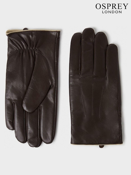 Osprey London The Ralph Leather Winter Gloves (N98841) | $94