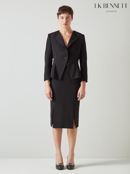 LK Bennett Lenzing™ EcoVero™ Viscose Blend Crepe Pencil Skirt (N98927) | 747 LEI