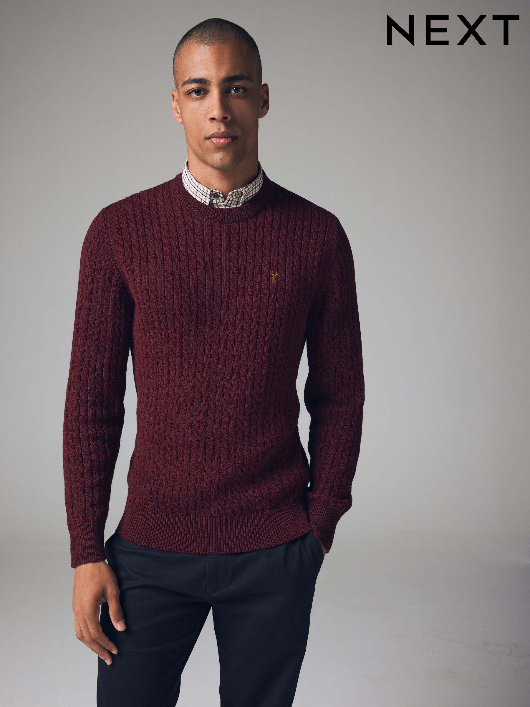 Next mens lambswool jumpers discount