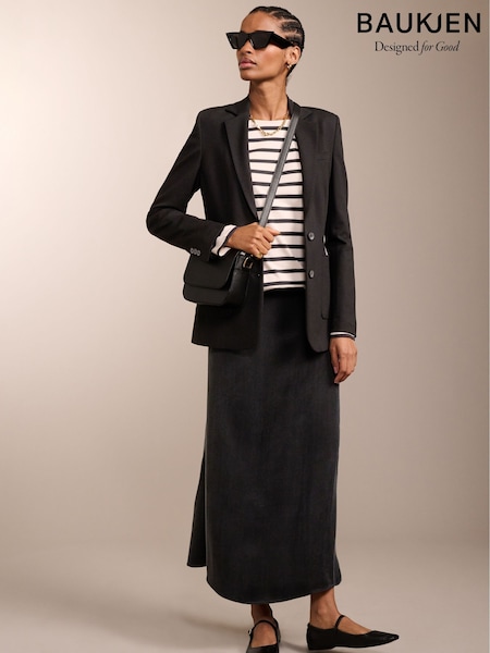 Baukjen Rahena Recycled Cupro Black Skirt (N99009) | €66