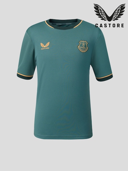 Verde - Regular Castore Everton Third Short Sleeve Shirt
