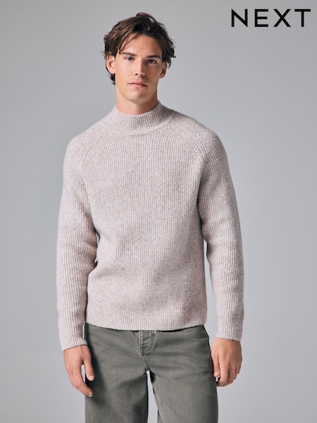 Neutral Relaxed Fit Premium Soft Touch Crew Jumper with Wool (N99055) | R$ 385