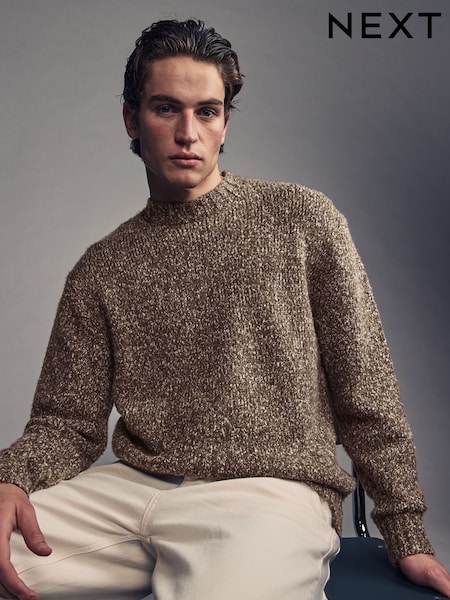 Neutral Relaxed Fit Textured Jumper (N99072) | €21