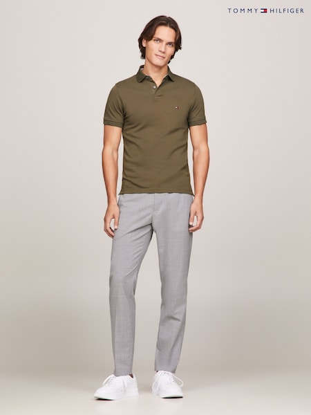 Verde caqui - Tommy Hilfiger 1985 Regular Fit Stretch Polo Shirt (N99243) | 106 €