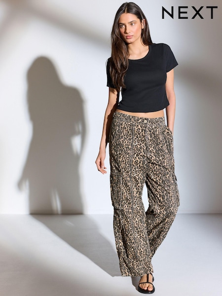 Animal 100% Cotton Adjustable Waist Cargo Trousers (N99394) | €13