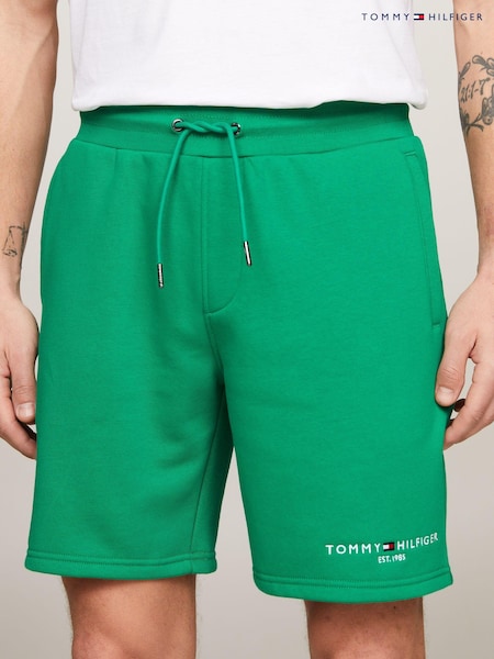 Tommy Hilfiger Green Logo Sweat Shorts (N99600) | 210 QAR