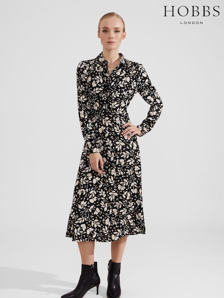 Hobbs Black Georgina Dress (N99717) | €102