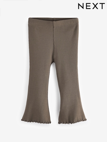 Kakigroen - Geribbelde flare legging (3 mnd-7 jr) (N99789) | € 6 - € 9