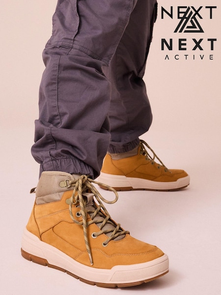 Tan Brown Leather Lace Up Boots (N99800) | R$ 355 - R$ 420