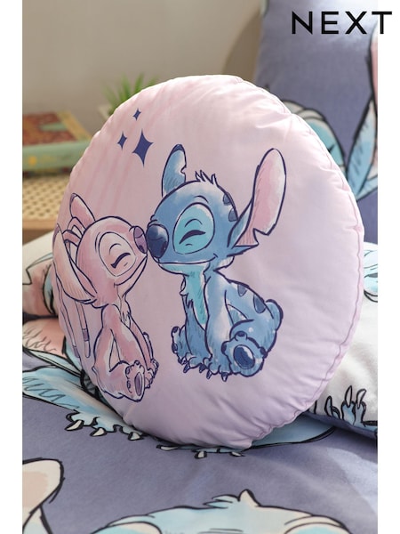 Pink Disney Lilo & Stitch 100% Cotton Cushion (N99807) | €21