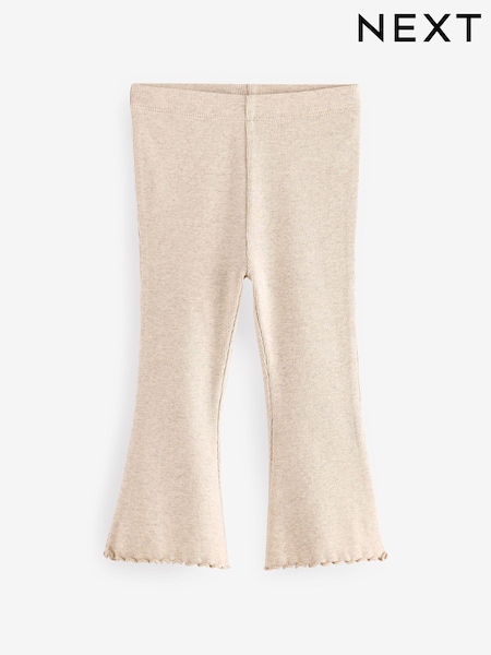 Beigebruin-crème - Geribbelde flare legging (3 mnd-7 jr) (N99818) | € 6 - € 9