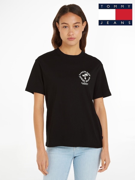 Schwarz - Tommy Jeans Oversized Novelty T-Shirt (N99897) | 31 €