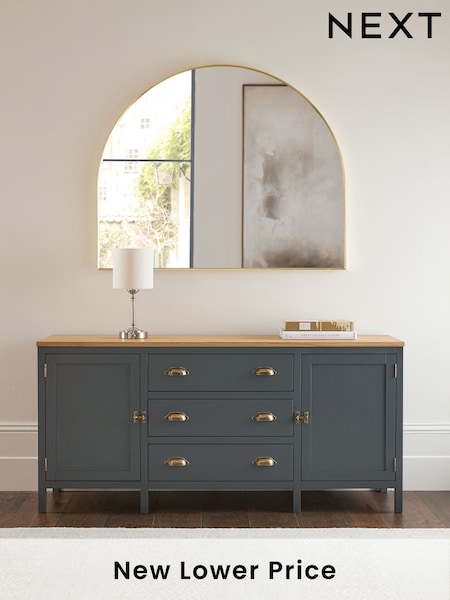 Navy Claude Oak Veneer Large Sideboard (N99966) | €875
