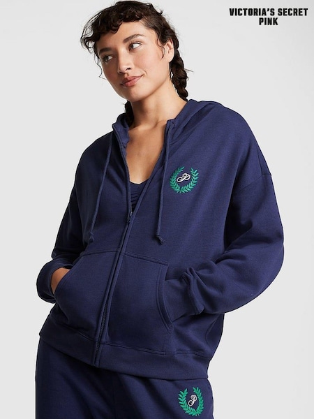 Victoria's Secret PINK Midnight Navy Blue Fleece Oversized Hoodie (P21036) | €30