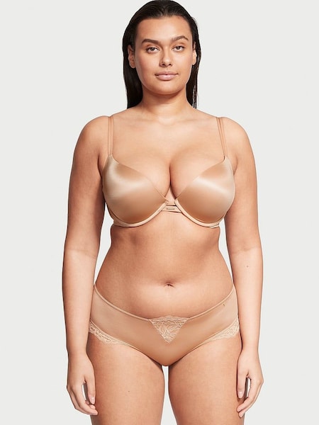 Victoria's Secret Sweet Praline Nude Lace Trim Thong Knickers (P25301) | €8