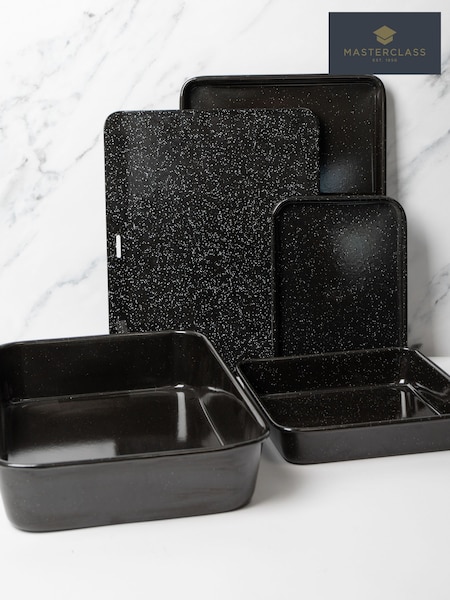 Masterclass Set Of 5 Vitreous Enamel Non-stick Cookware Set