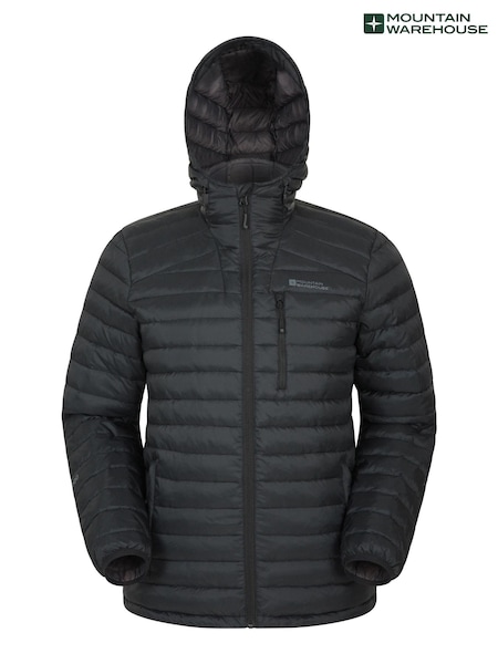 Mountain Warehouse Black Henry Ii Extreme Mens Down Padded Jacket (P26820) | €84
