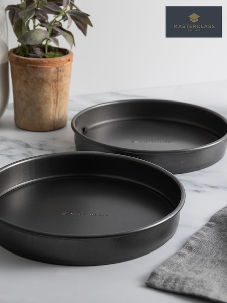 Masterclass Set Of 2 Non-stick Loose Base Sandwich Pans