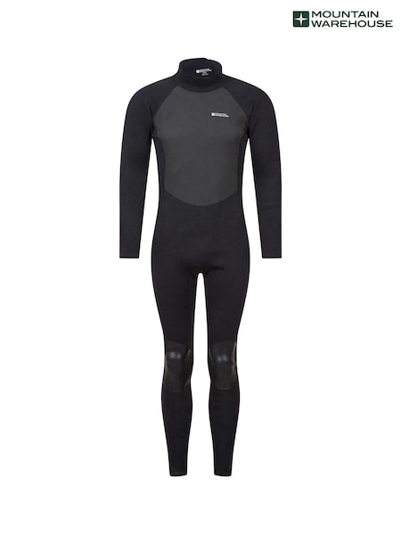 Mountain Warehouse Jet Black Mens Full Length Neoprene Wetsuit (P27714) | €61