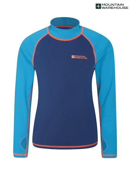 Mountain Warehouse Blue Kids Long Sleeved Rash Vest (P28027) | €13