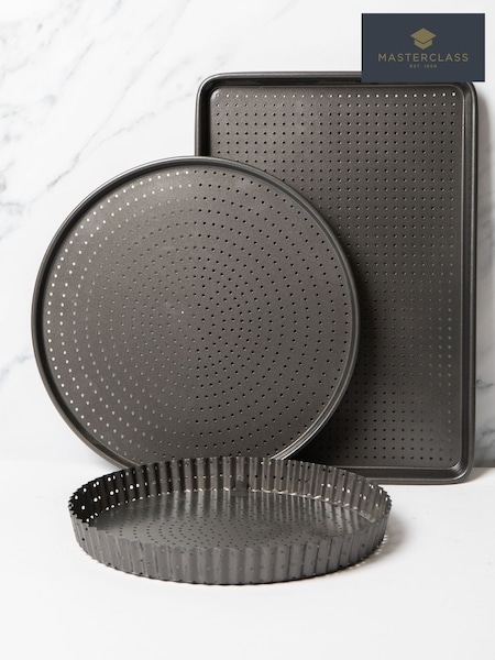 Masterclass Set Of 3 Crusty Bake Non-stick Bakeware