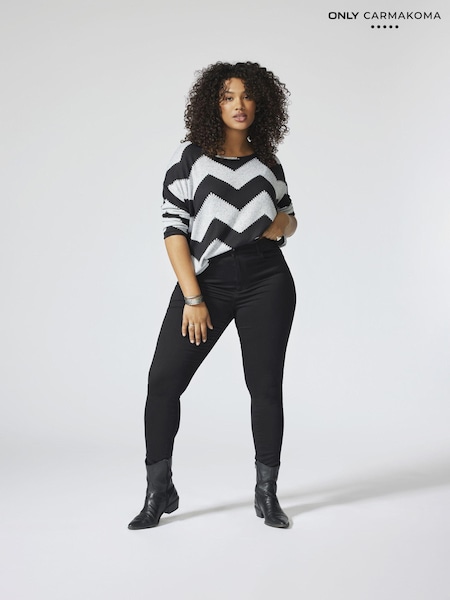 ONLY Curve Black High Waist Skinny Jean (P32306) | €13