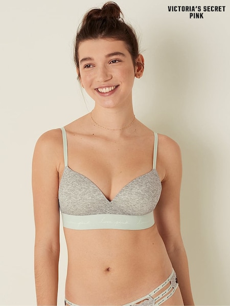 Victoria's Secret PINK Grey Heather Non Wired Push Up Bra (P34274) | €33