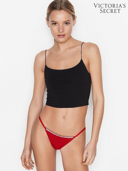 Victoria's Secret Lipstick Red Smooth G String Shine Strap Knickers (P47775) | €11.50
